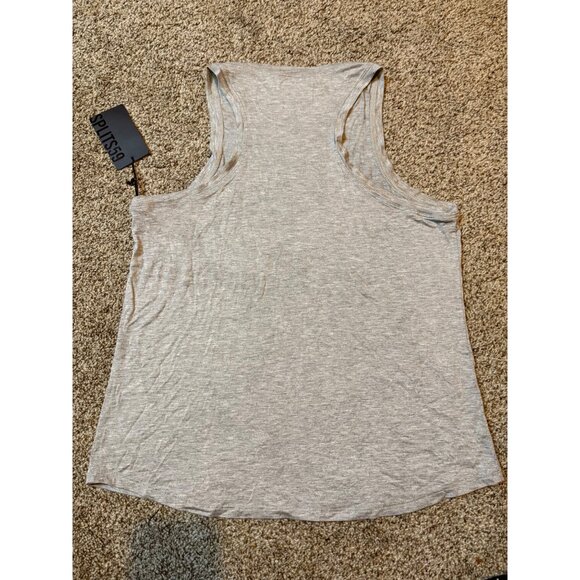 NEW Splits59 Toni Muscle Tank Top Heathered Grey Oversized Size XS High Neck - Picture 10 of 10